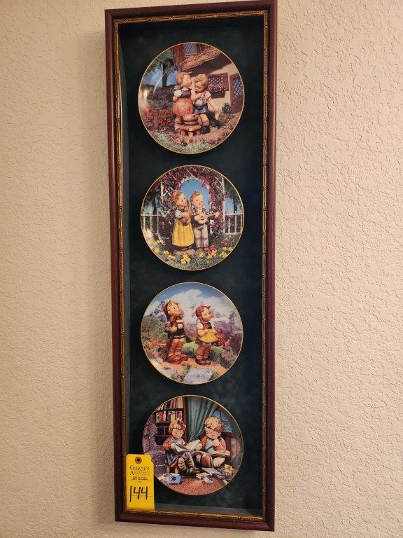 Hummel Plates Framed