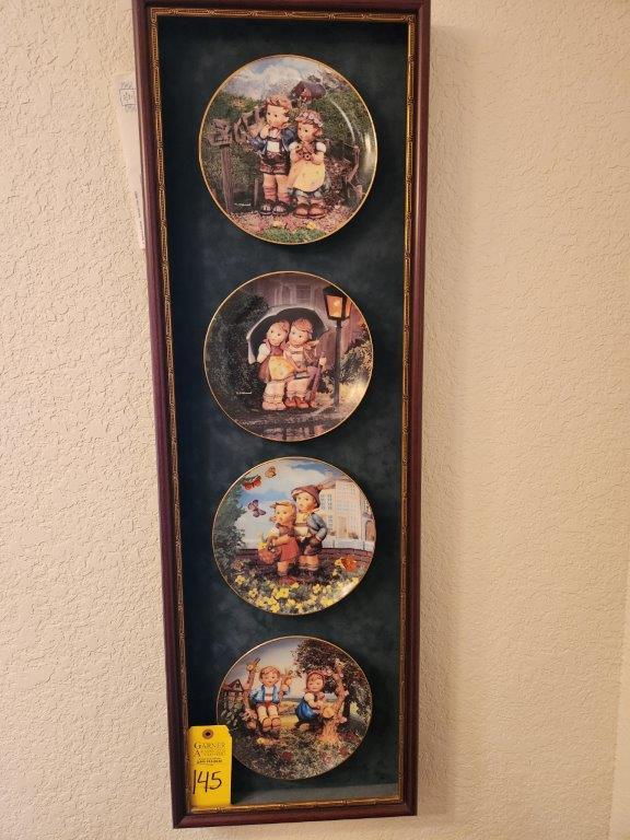 Hummel Plates Framed