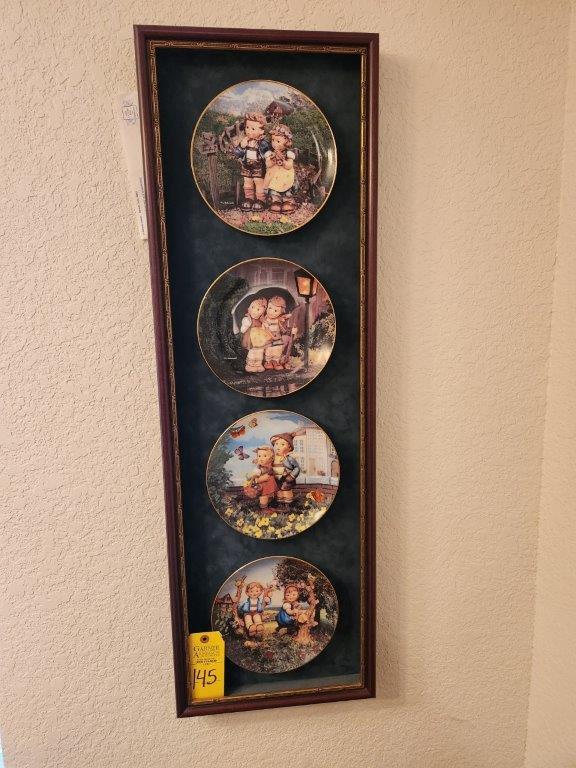 Hummel Plates Framed