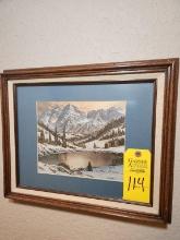 Winter Landscape Painting by Tom Dooley