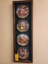 Hummel Plates Framed