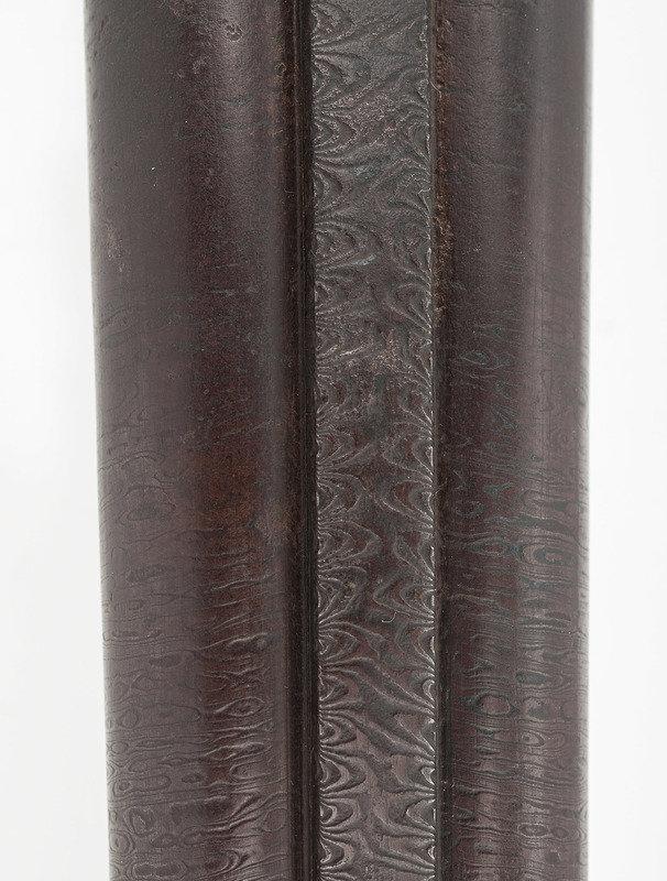 Engraved Pinfire Double Barrel Shotgun