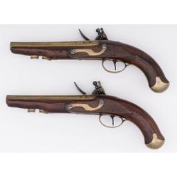 Pair of Flintlock Pistols by D. Egg