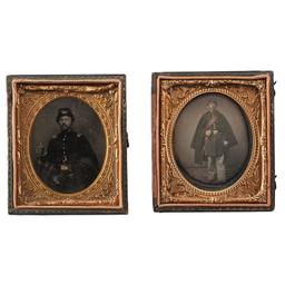 Civil War Daguerreotype and Tintype of an Officer of the 7th New York Infantry Regiment