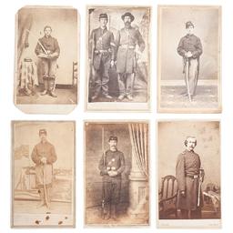 CDV Collection of Armed Union Officers and Soldiers