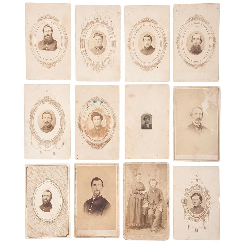 Civil War CDV Collection, Lot of 19