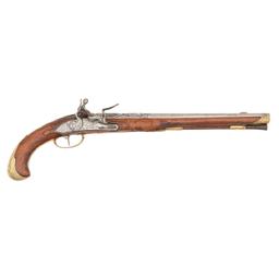 Early Austrian Flintlock Pistol by Peter Planer