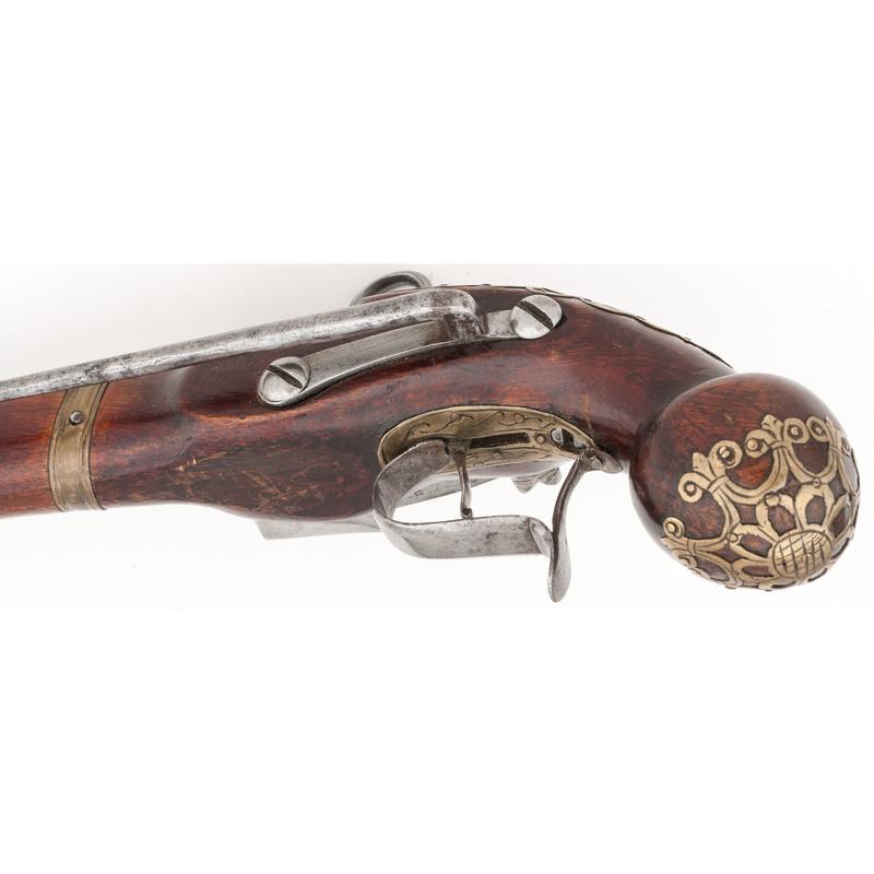 Early Spanish Ripoll Butt Miquelet Pistol