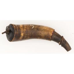 French And Indian War Engraved Powder Horn