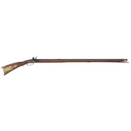 Flintlock Kentucky Style Rifle Signed P Belles