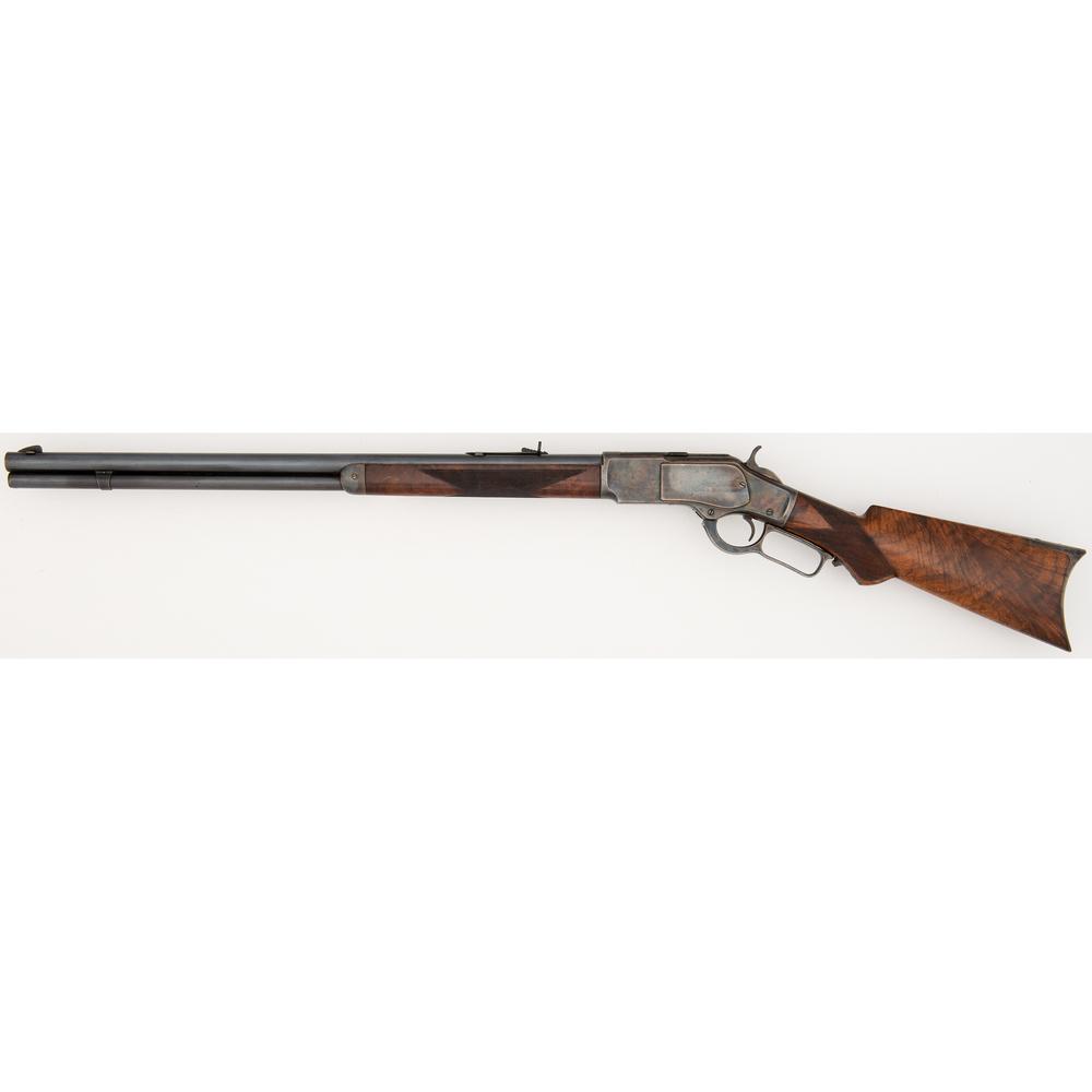 A Fine Deluxe Case Colored Winchester Model 1873 Sporting Rifle