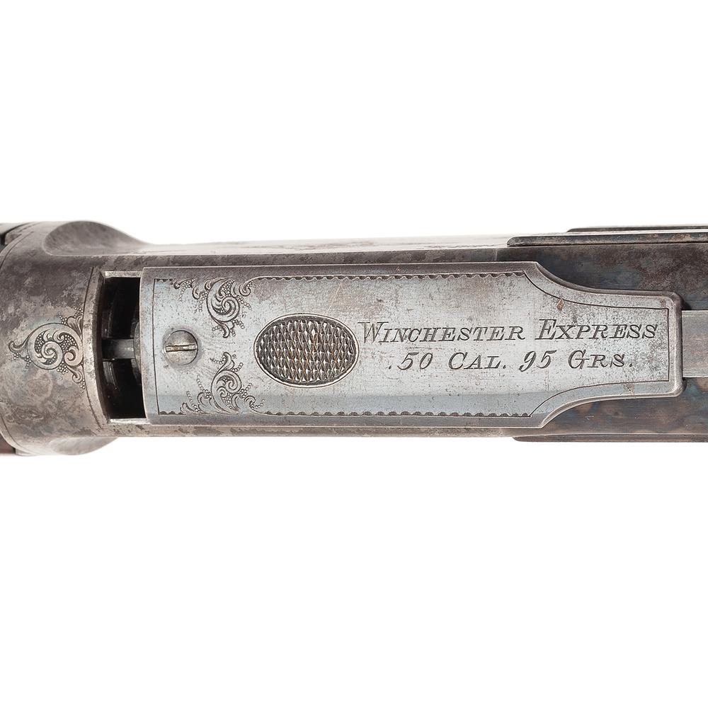 Rare & Desirable Factory Engraved Big .50 Deluxe Winchester 1876 Short Rifle Made for King Fouad I