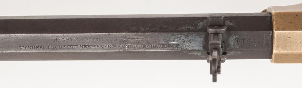 A Union Pacific Railroad Henry Rifle Serial Number 7744 Manufactured in 1864 Period Engraved UPRR