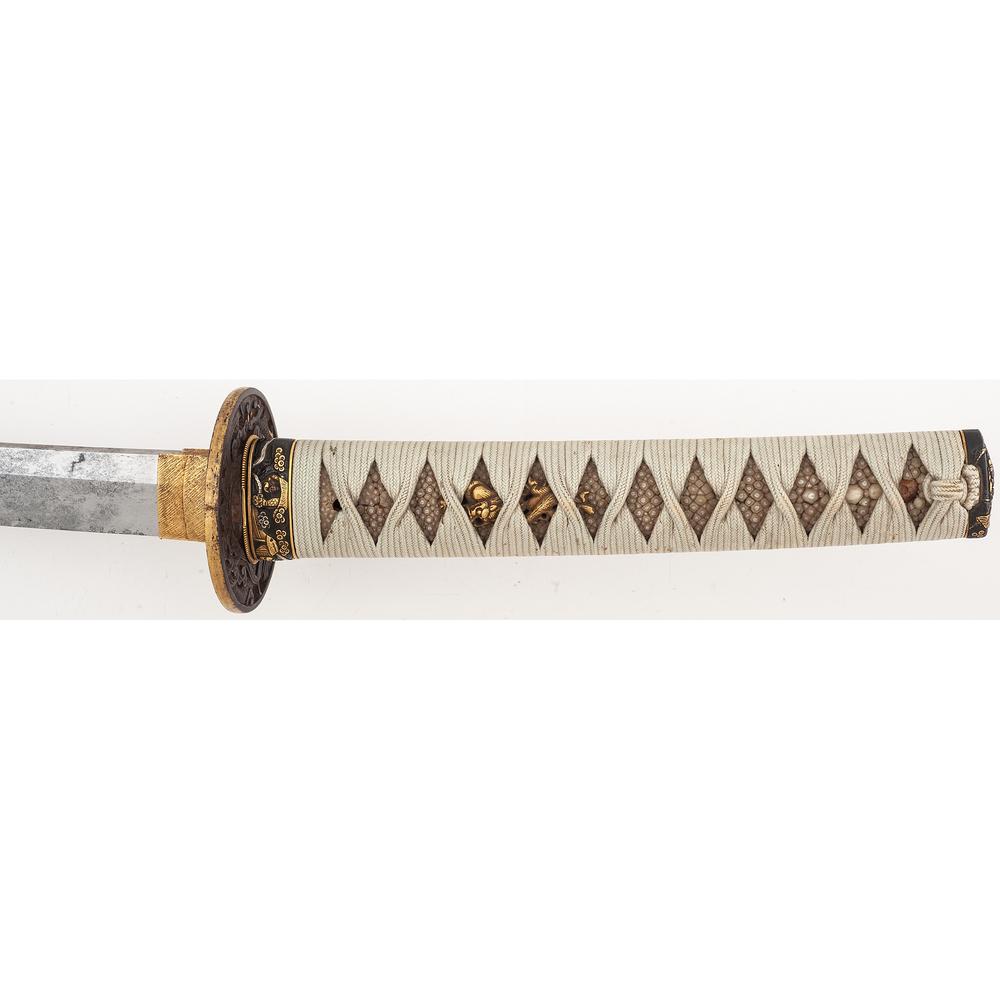 Very Attractively Mounted Long Japanese Samurai Sword (Katana)