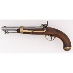 H. Aston Contract U.S. Model 1842 Percussion Pistol