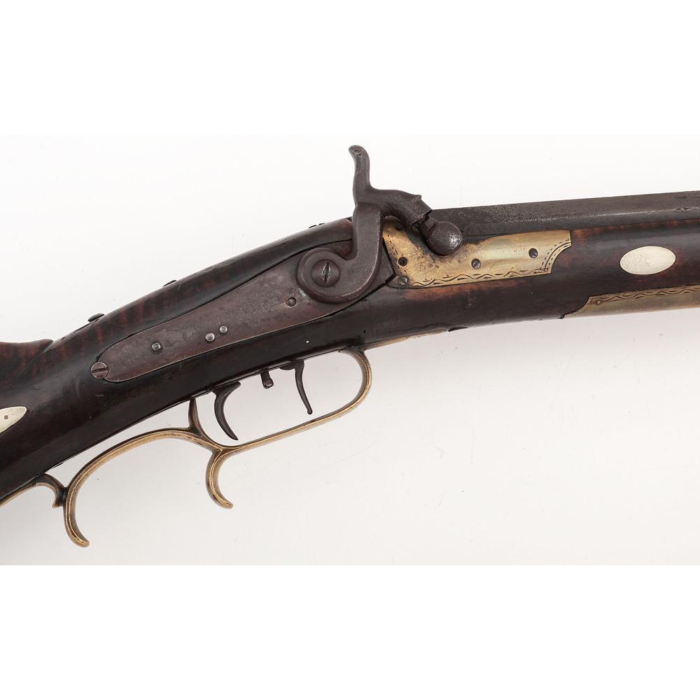 Half Stock Percussion Rifle by C. Flowers