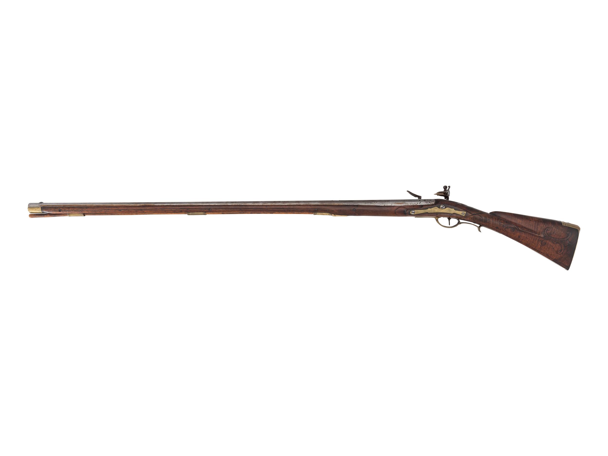 Extremely Rare British Contract Grice Flintlock Rifle for Native Allies