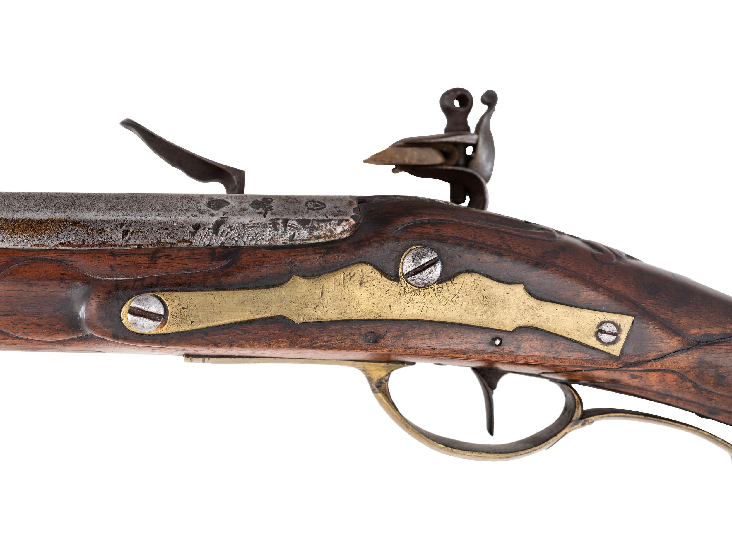 Extremely Rare British Contract Grice Flintlock Rifle for Native Allies