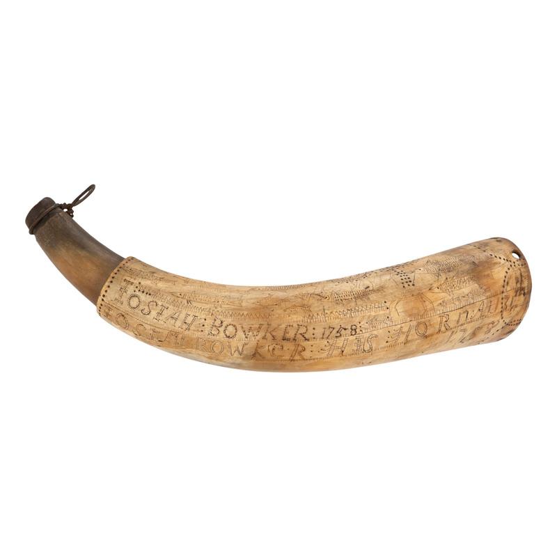 Josiah Bowker Powder Horn