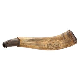 Josiah Bowker Powder Horn