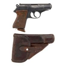 ** Rare Pre-WWII RZM Marked Walther PPK Pistol in Holster