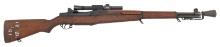 ** U.S. Springfield M1 Garand Rifle with M1-D Mounts, Lyman Alaskan Scope, and M2 Flash Hider