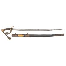 1850 Foot Officers Sword Identified to Captain Julius Ellendorf - WIA at Cold Harbor