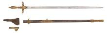 Presentation U.S. Model 1840 Medical Staff Sword of Major John T. Walker - 25th Indiana Infantry