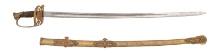 Non-Regulation Import Staff & Field Officers Sword Inscribed to Lt. Col. Andrew W. Raffen