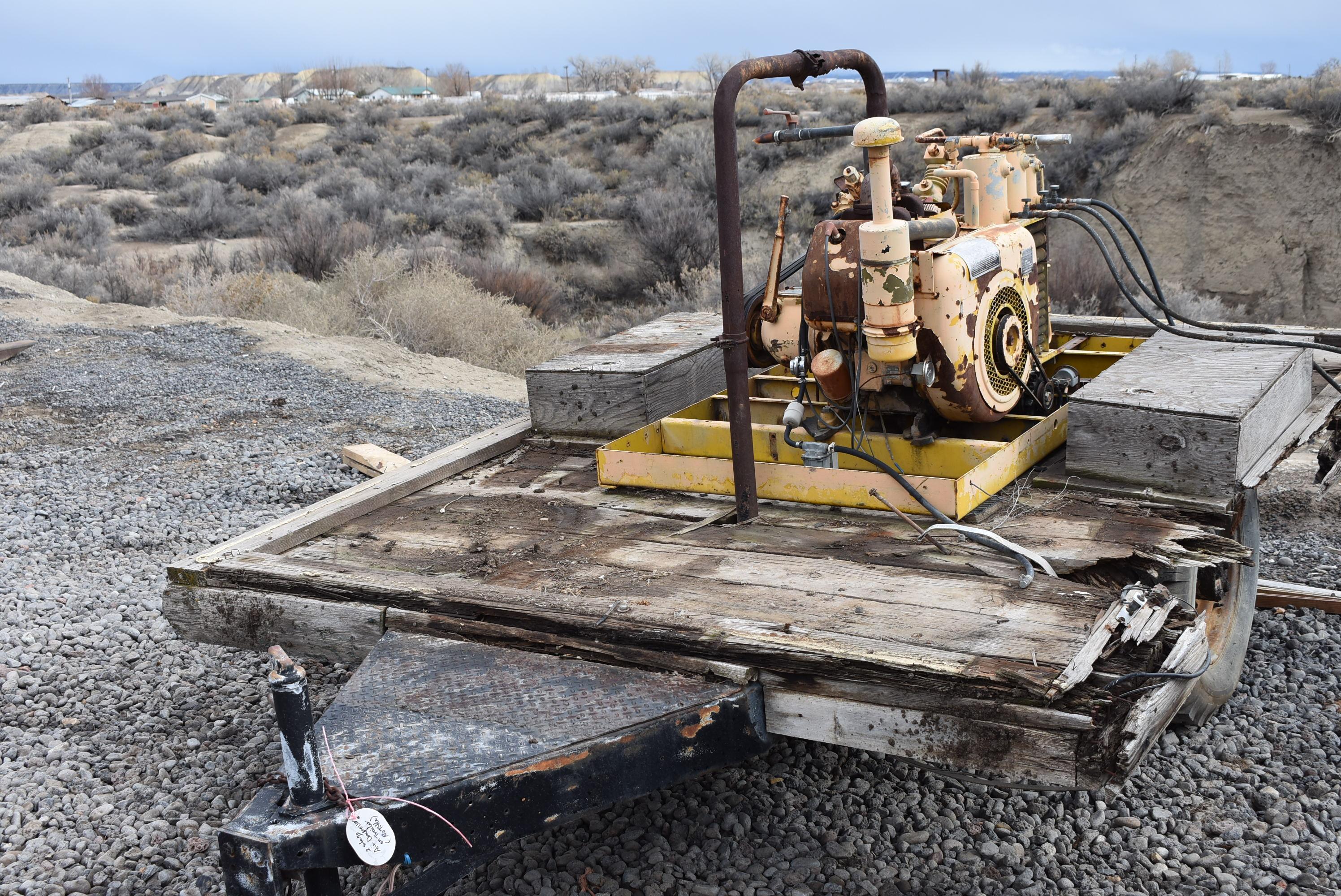 2 Stage Air Compressor on Trailer