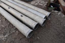 Aluminum 8in Gated Pipe with 30in Centers