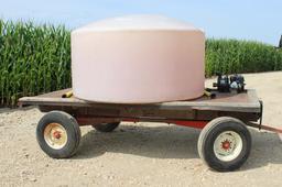 1000 gallon water wagon poly-tank