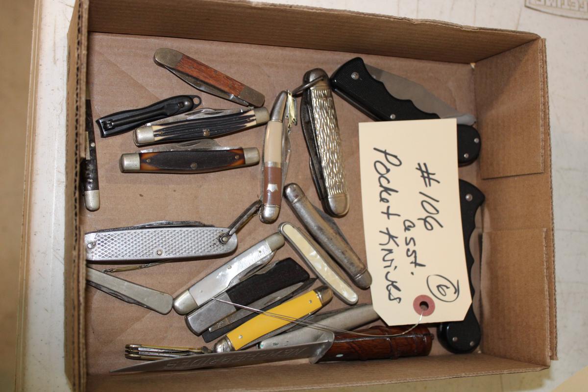 Assorted pocket knives