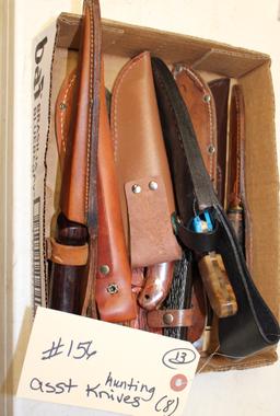 Asst of hunting knives