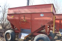 J&M gravity wagon, 350bu, hd gears, extend tongue