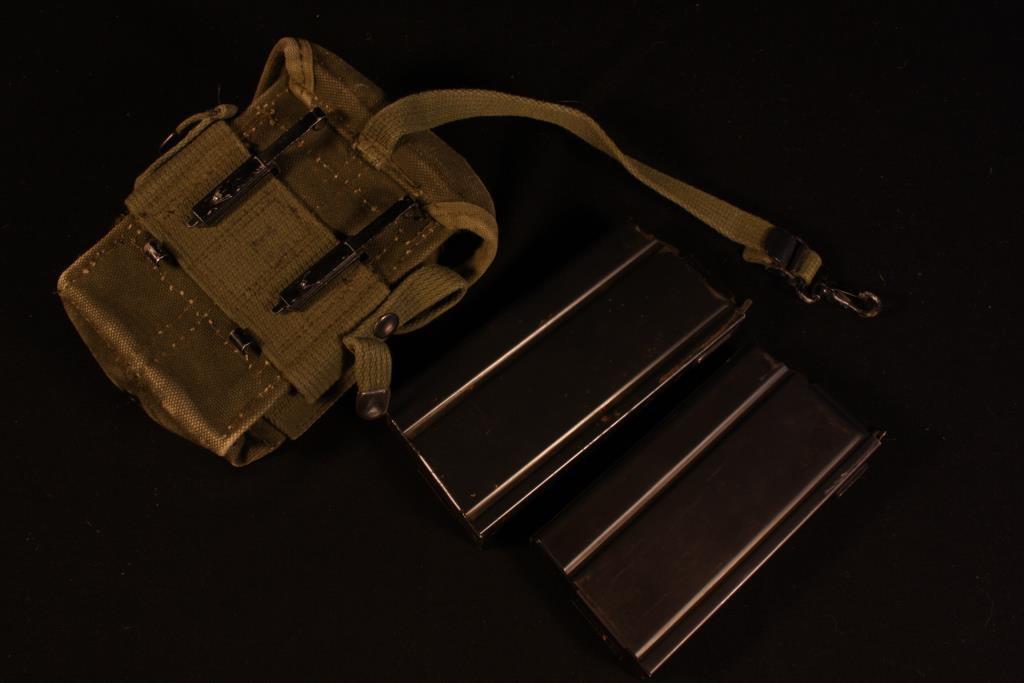 Vietnam Era M14 Mag Pouch & 2 Magazines