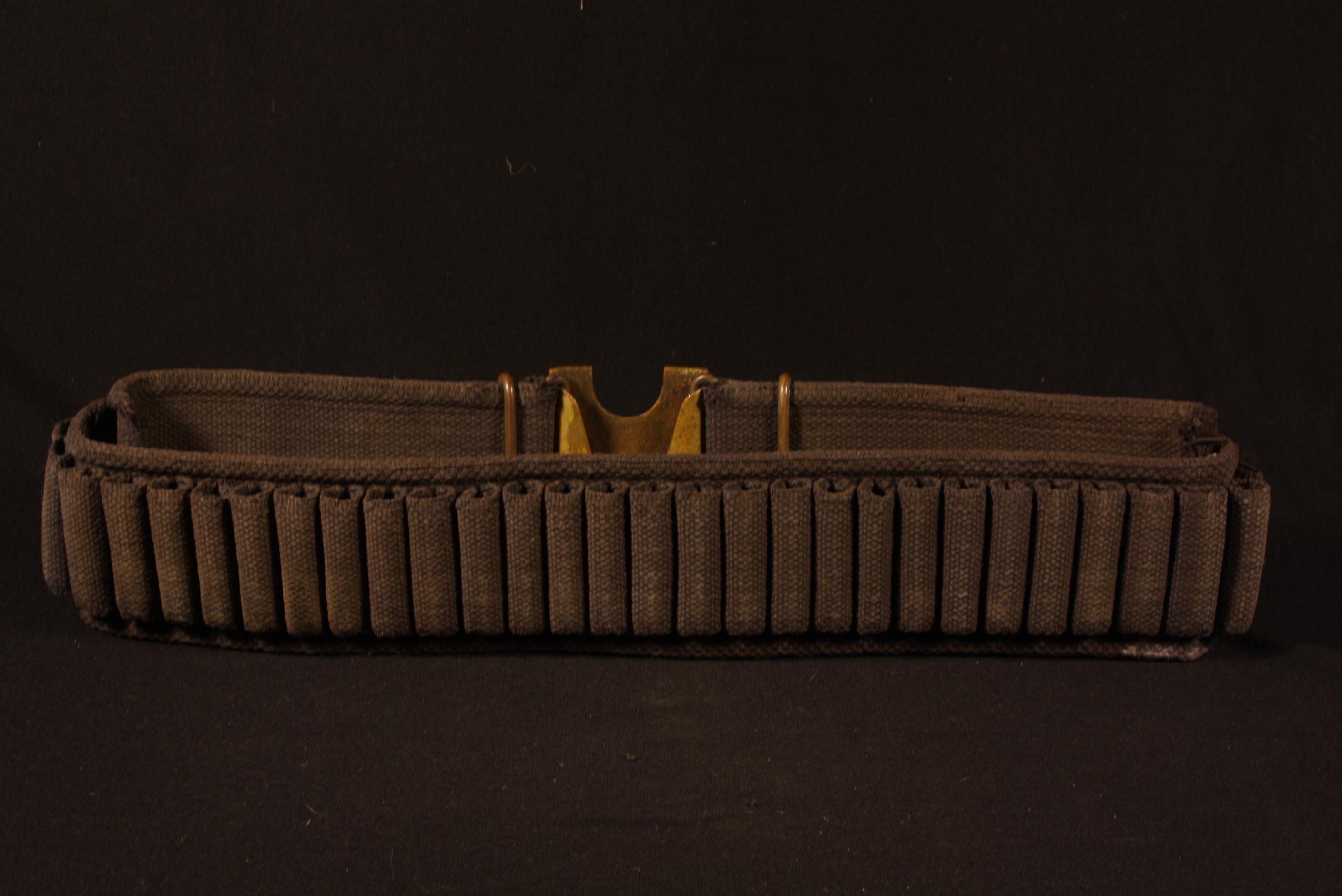Spanish-American War blue Mills type cartridge belt
