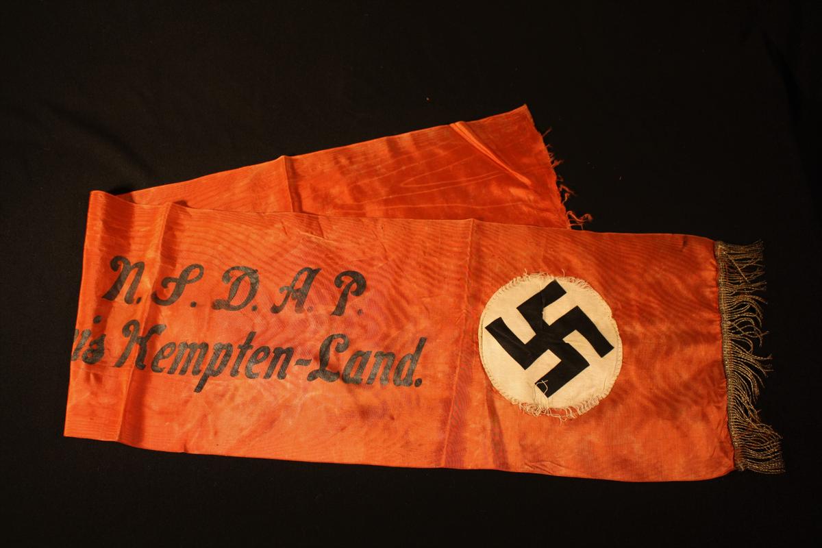   Nazi funeral casket sash.