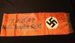   Nazi funeral casket sash.