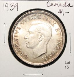 1939 Canada One Dollar