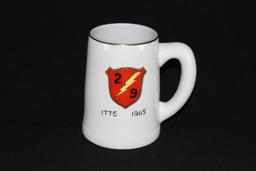 Vietnam War souvenir mug for 2/9 of the 3rd Marines