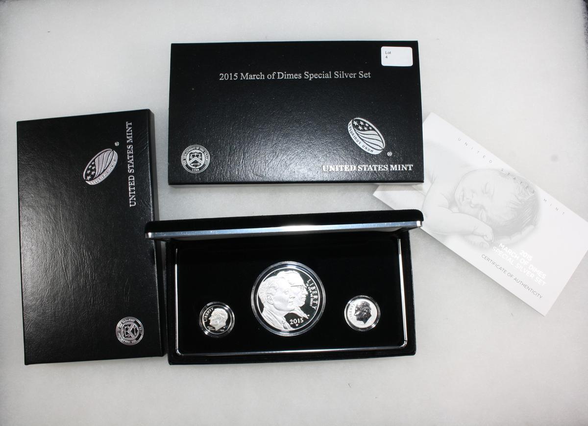 2015 U.S. Mint March of Dimes Special Silver Set