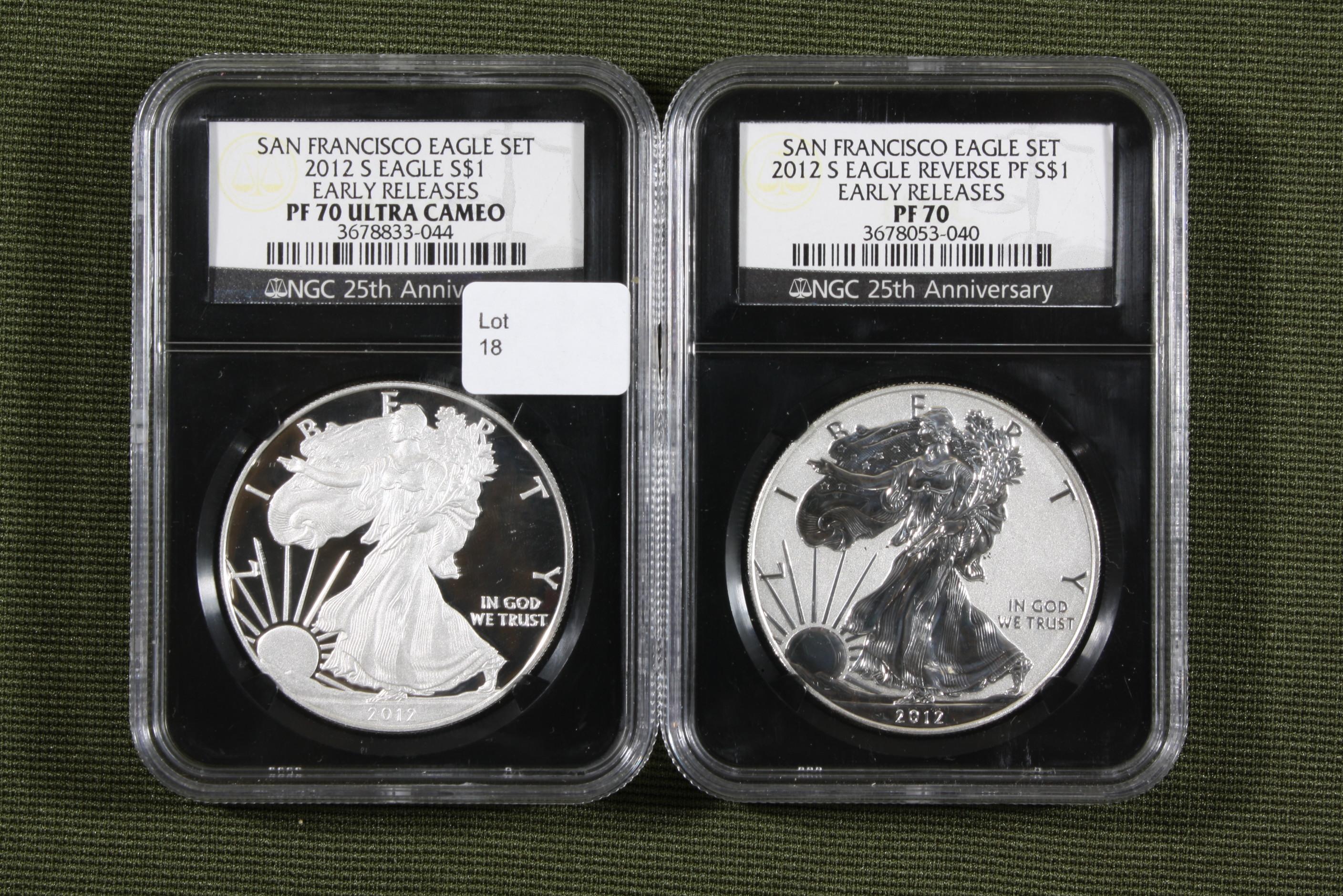 2012-S San Francisco Eagle Set NGC Graded