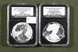 2012-S San Francisco Eagle Set NGC Graded