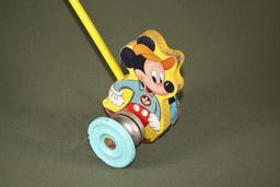 1950’s Gong Bell “Mickey Mouse” pull toy