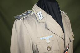 Re-enactor’s WWII German Afrika Korps tunic