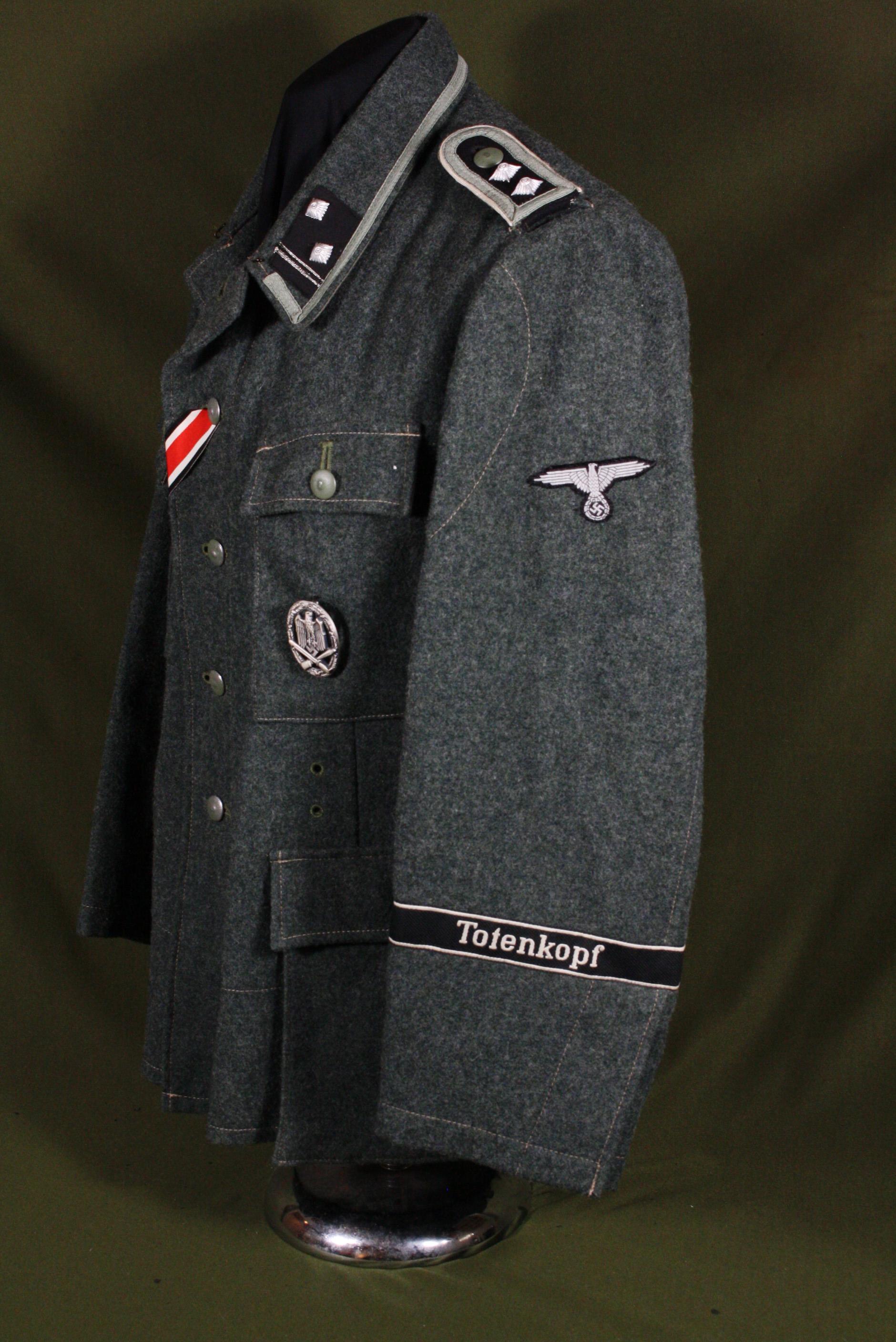 Re-enactor’s WWII Nazi SS Totenkopf Division tunic