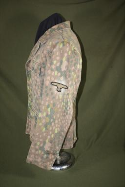 Re-enactor’s WWII Nazi SS camo combat tunic