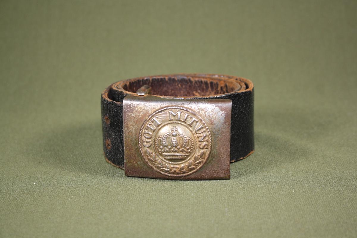 WWI German Army belt and buckle