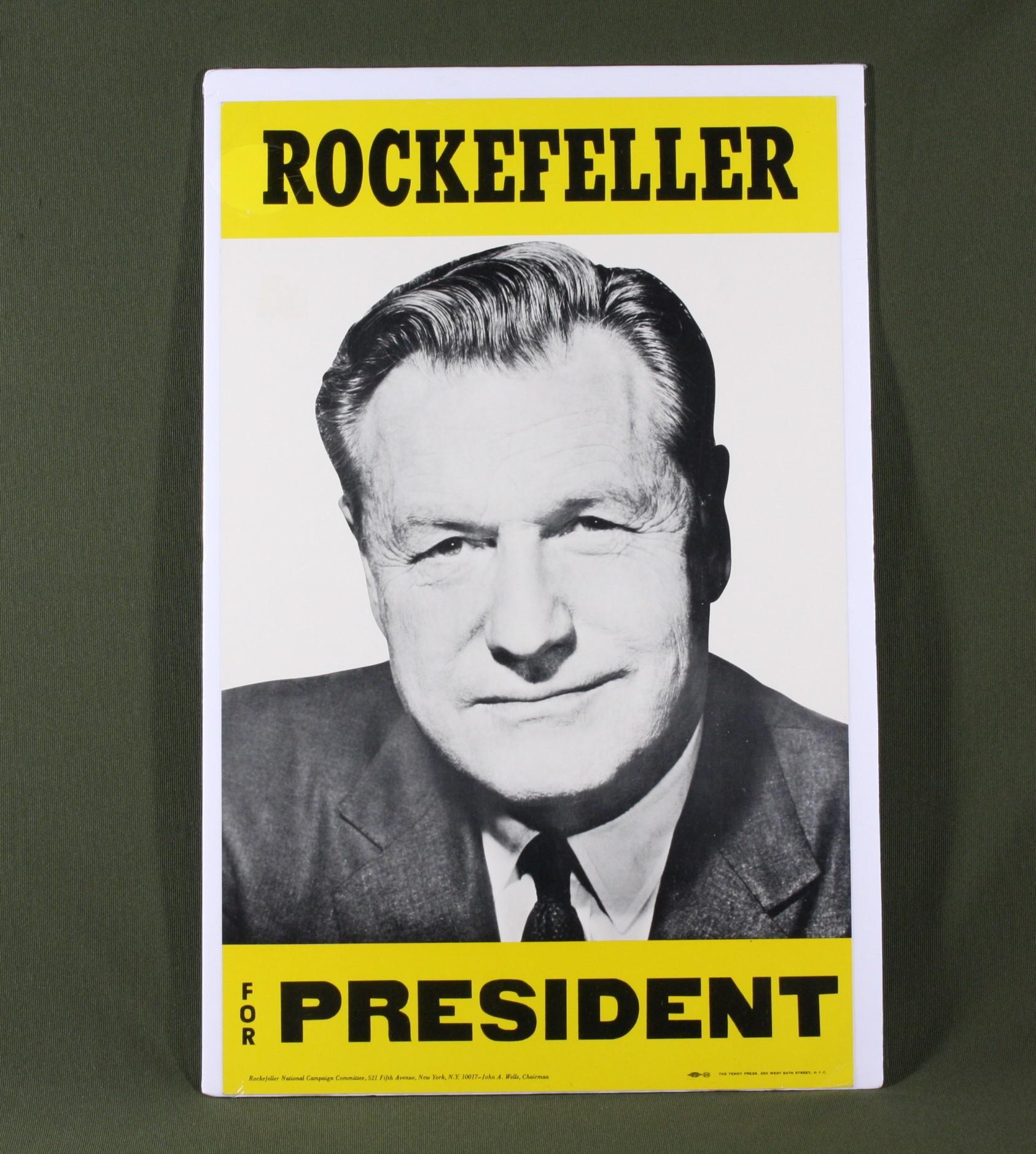 1960’s “Rockefeller for President” campaign poster